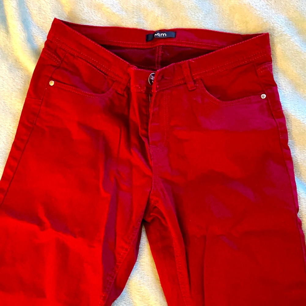 Dark Red Pants